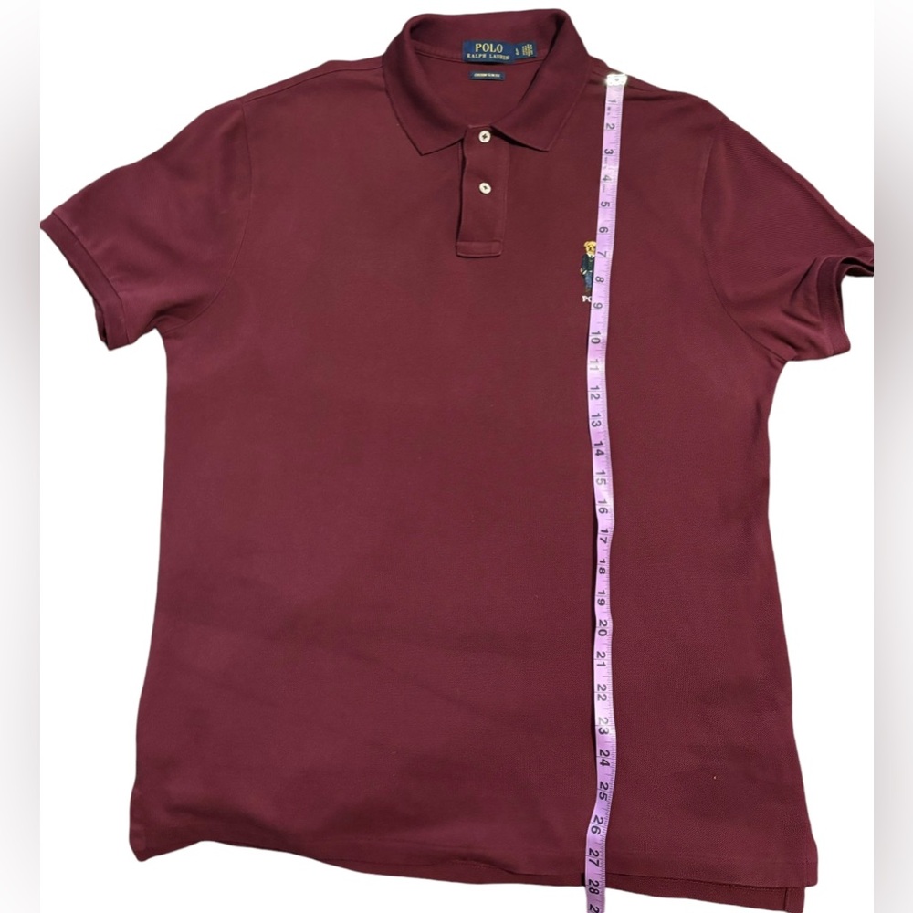 Polo Ralph Lauren Men's Basic Slim Fit Mesh Bear Polo Shirt - Size L - Picture 6 of 6